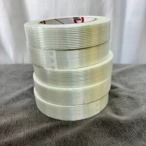 Tape Logic Plastic Strapping Tape 1" Lot of 5 Rolls 60 yards/Roll